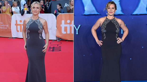 Kate Winslet stuns in plunging gown